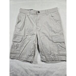 RedHead Mens Khaki Tan Cotton Stretch Cargo Shorts Size 32